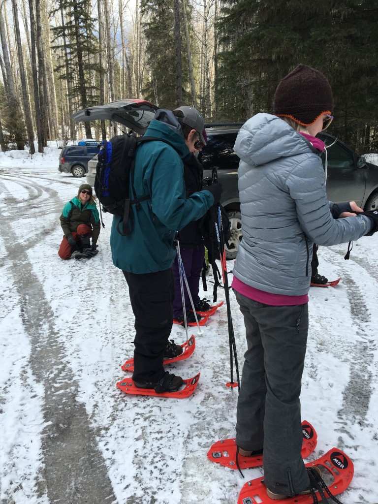 Getting ready in parking lot