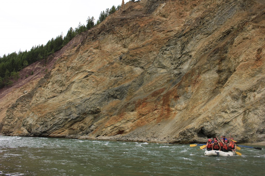 Canyon walls in the Elk River