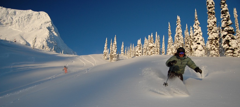 skiing powder at Fernie Alpine Resort