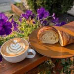 croissant and latte