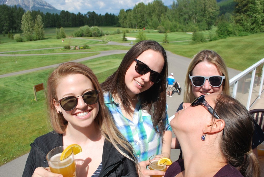 Our deskies' favourite part of golfing in Fernie?