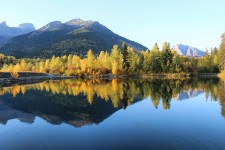 Fall in Fernie from Maiden Lake