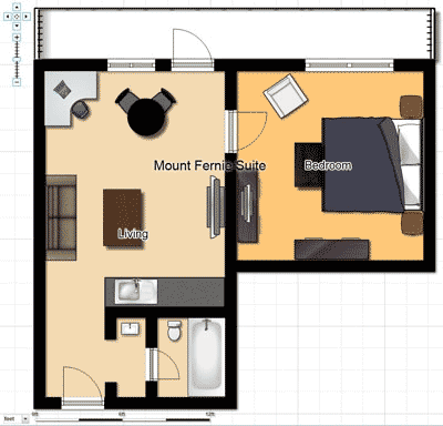 Mount Fernie Bridal Suite Floorplan