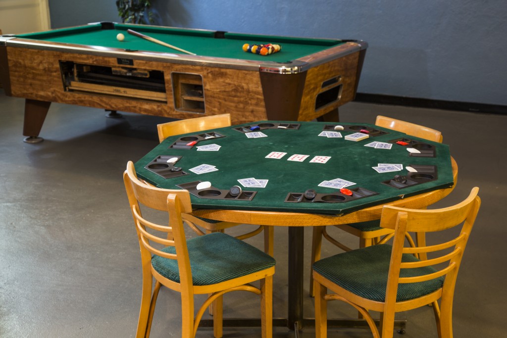 Games Room - Poker Table